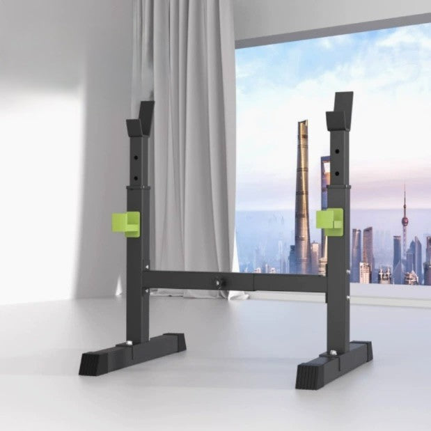 Adjustable Barbell Squat Rack with Height Width Adjustment