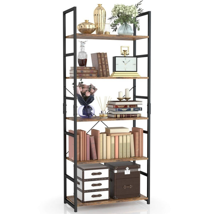 5 Tier Bookshelf 30×60×158 cm Heavy Duty Storage Rack