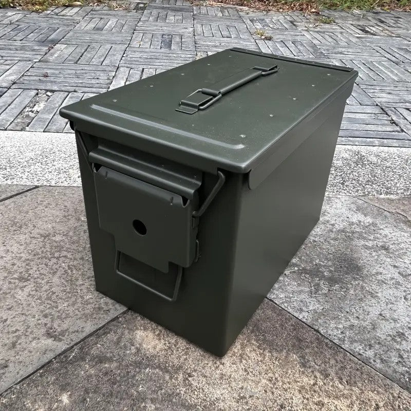 Metal Ammo Tin Case Storage Box
