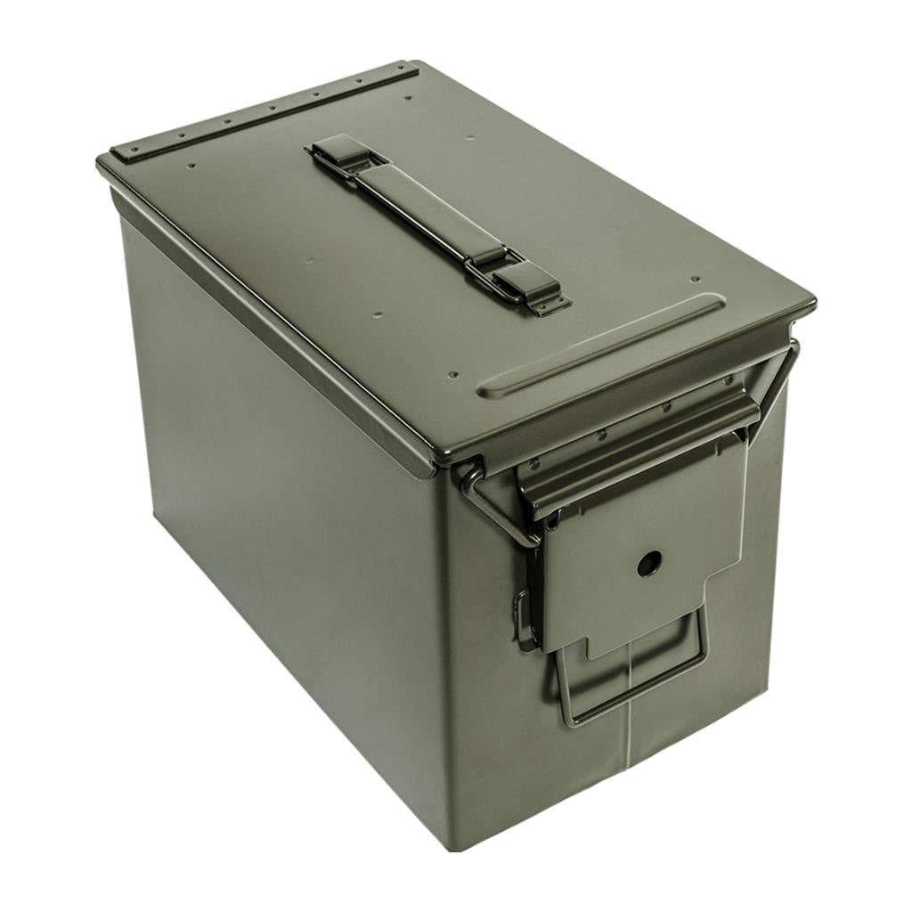 Metal Ammo Tin Case Storage Box