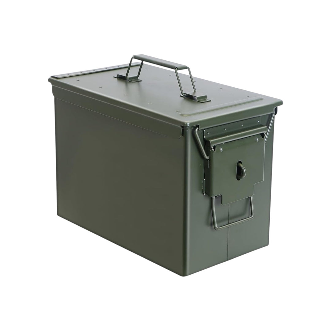 Metal Ammo Tin Case Storage Box