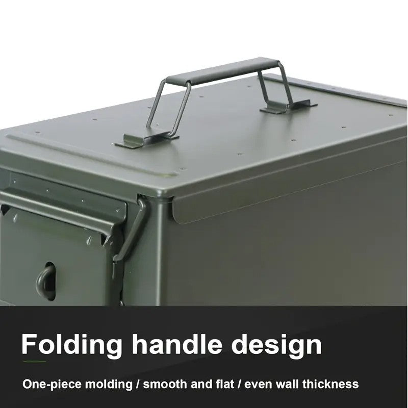 Metal Ammo Tin Case Storage Box