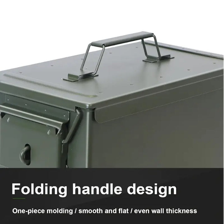 Metal Ammo Tin Case Storage Box