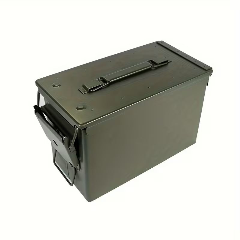 Metal Ammo Tin Case Storage Box