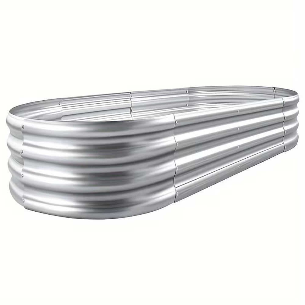 180cm Oval Galvanized Raised Garden Bed Kit