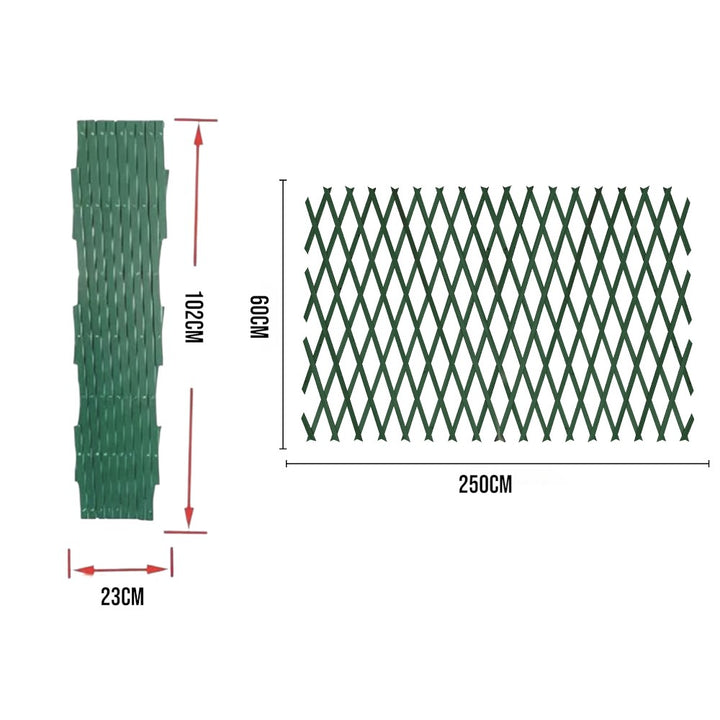 Expandable Trellis Fence for Climbing Plants