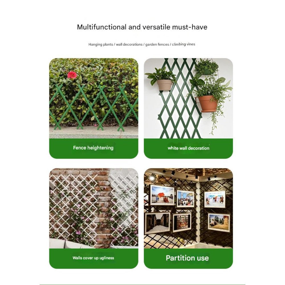 Expandable Trellis Fence for Climbing Plants