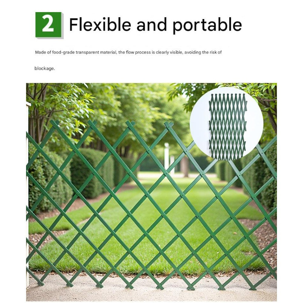 Expandable Trellis Fence for Climbing Plants