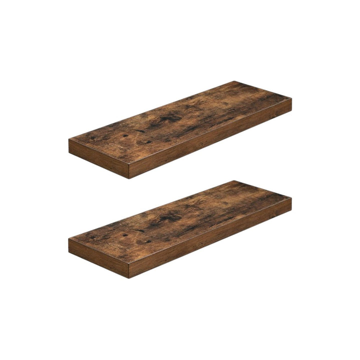 Set of 2 Rustic Floating DIY Wall Shelves _ 60cm