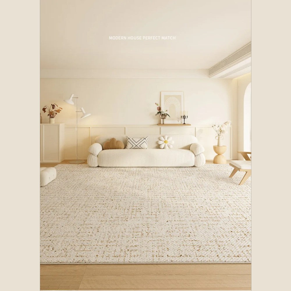 Area Rug 140x200cm Modern Minimalist Living Room Carpet - Soft Sand Beige