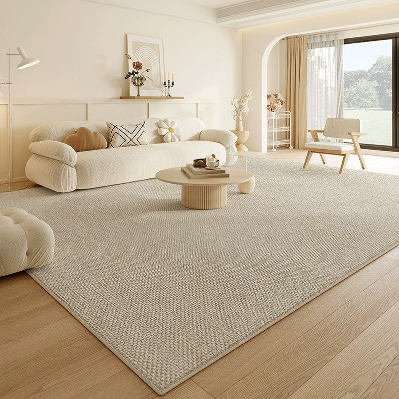 Area Rug 200x300cm Modern Minimalist Living Room Carpet - Warm Cream Linen
