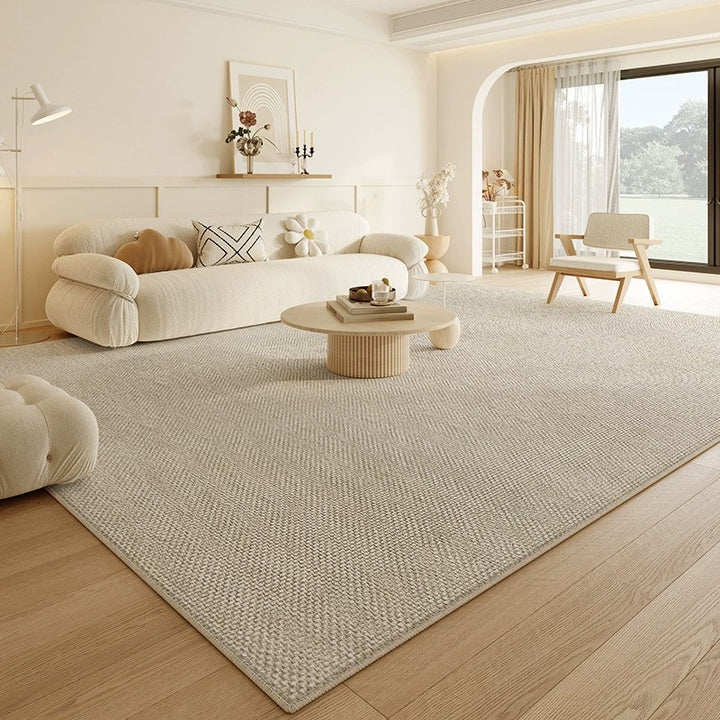 Area Rug 200x300cm Modern Minimalist Living Room Carpet - Warm Cream Linen