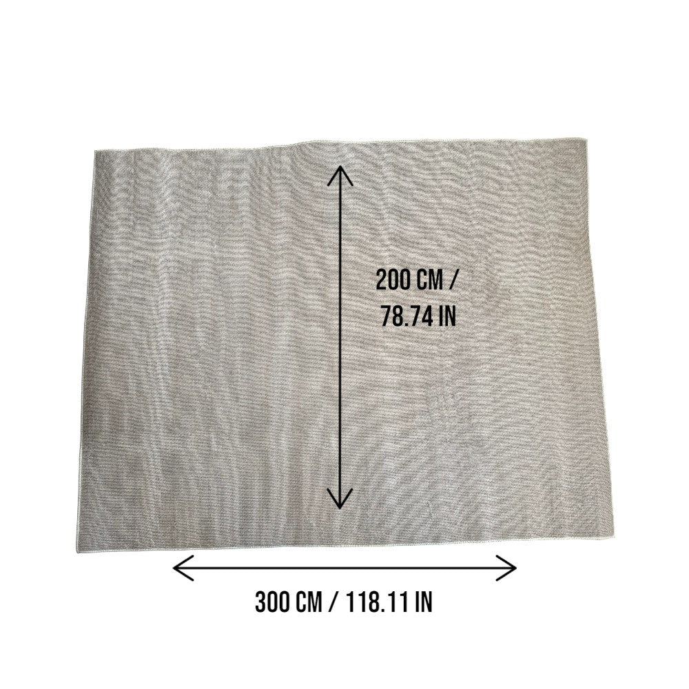 Area Rug 200x300cm Modern Minimalist Living Room Carpet - Warm Cream Linen