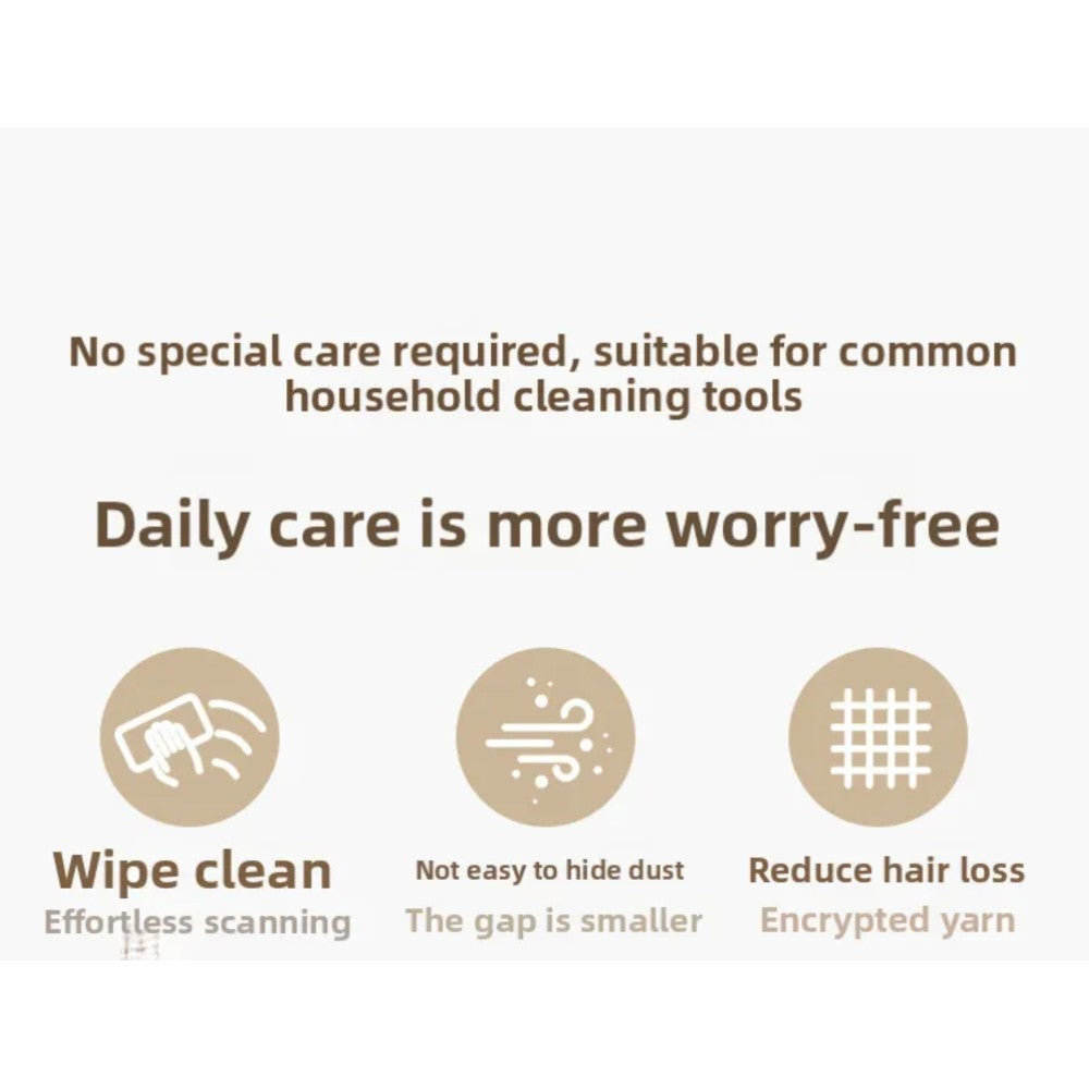 Area Rug 140x200cm Modern Minimalist Living Room Carpet - Warm Cream Linen