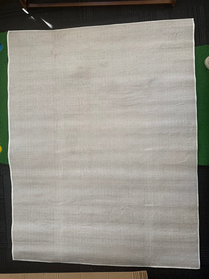 Area Rug 120x160cm Modern Minimalist Living Room Carpet - Warm Cream Linen