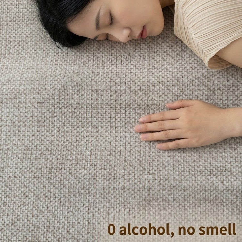 Area Rug 120x160cm Modern Minimalist Living Room Carpet - Warm Cream Linen