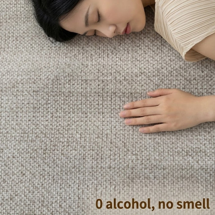 Area Rug 120x160cm Modern Minimalist Living Room Carpet - Warm Cream Linen