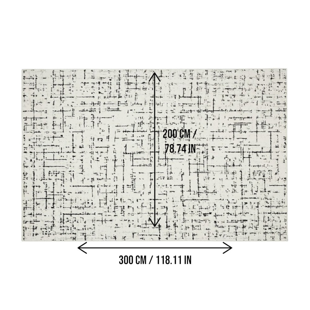 Area Rug 200x300cm Modern Minimalist Living Room Carpet - Modern Frost