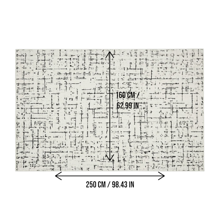 Area Rug 160x250cm Modern Minimalist Living Room Carpet - Modern Frost