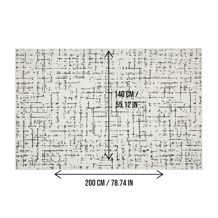 Area Rug 140x200cm Modern Minimalist Living Room Carpet - Modern Frost