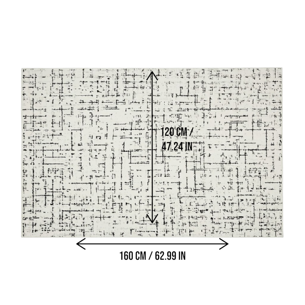 Area Rug 120x160cm Modern Minimalist Living Room Carpet - Modern Frost