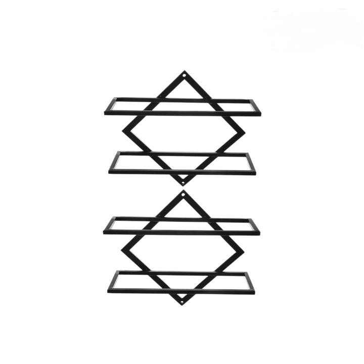 2 Pack Wall Mounted Wine Rack Collapsible Metal Bottle Holder