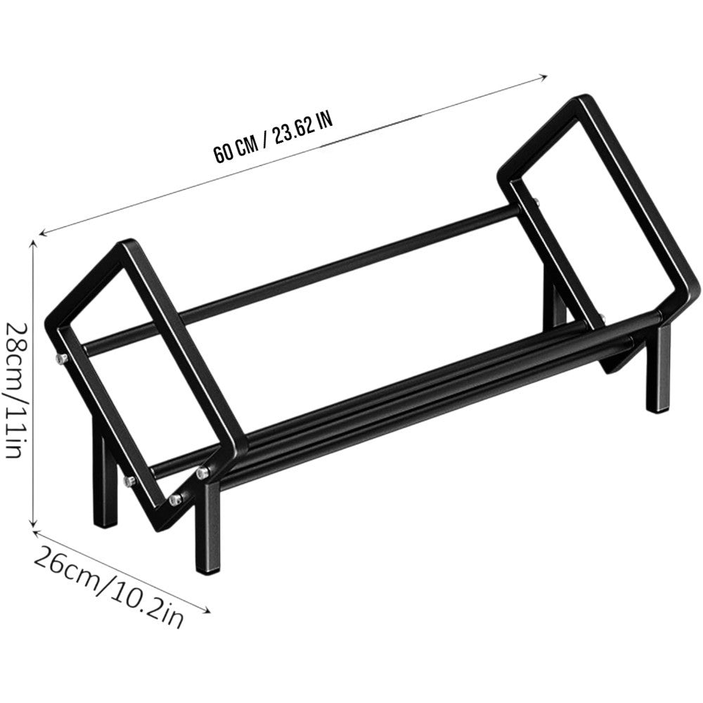 Metal Storage Rack Desktop Organizer - Black
