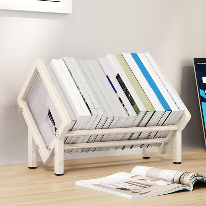 Metal Storage Rack Desktop Organizer - White