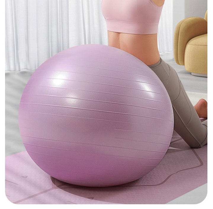 65cm Yoga Ball Thick Anti Burst Exercise Ball - Pink
