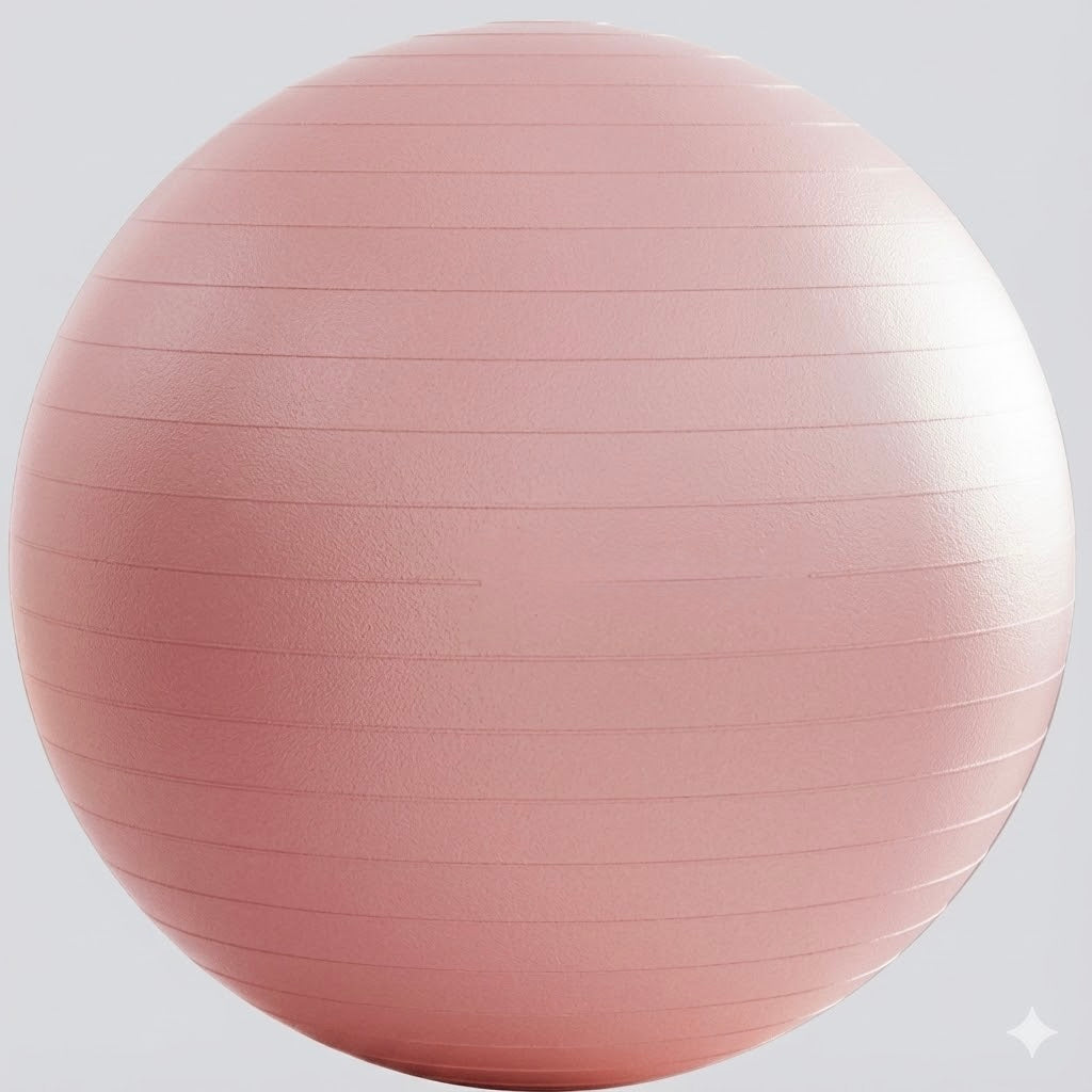 65cm Yoga Ball Thick Anti Burst Exercise Ball - Pink