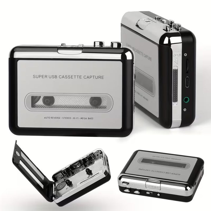USB Cassette Capture Player to MP3 Converter Portable Walkman Stereo Sound