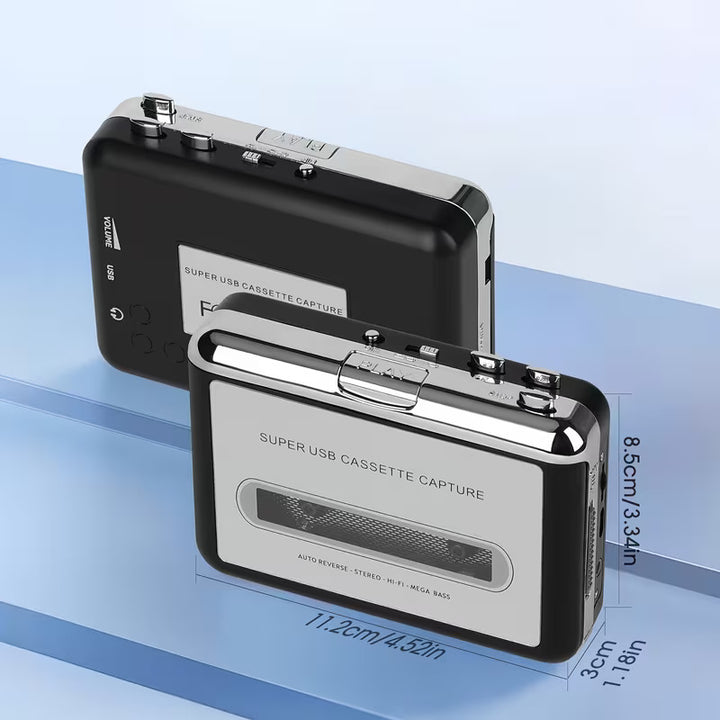 USB Cassette Capture Player to MP3 Converter Portable Walkman Stereo Sound