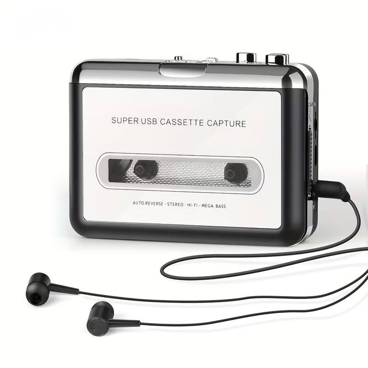 USB Cassette Capture Player to MP3 Converter Portable Walkman Stereo Sound