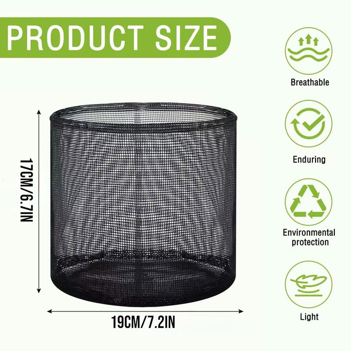 4 Pack Aquatic Plant Mesh Bags Breathable Round Pond Baskets