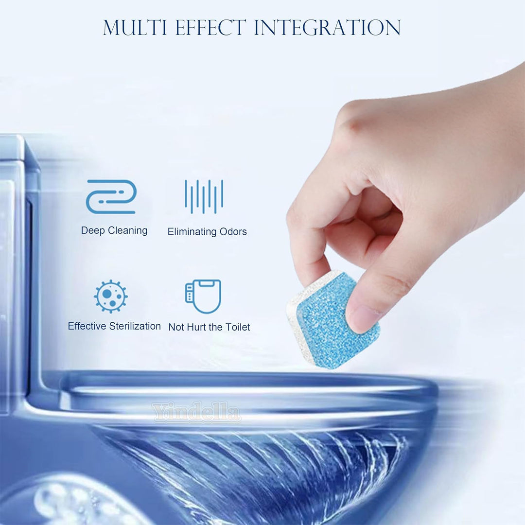 24Pcs Toilet Cleaning Effervescent Tablets Stain Deodorizer