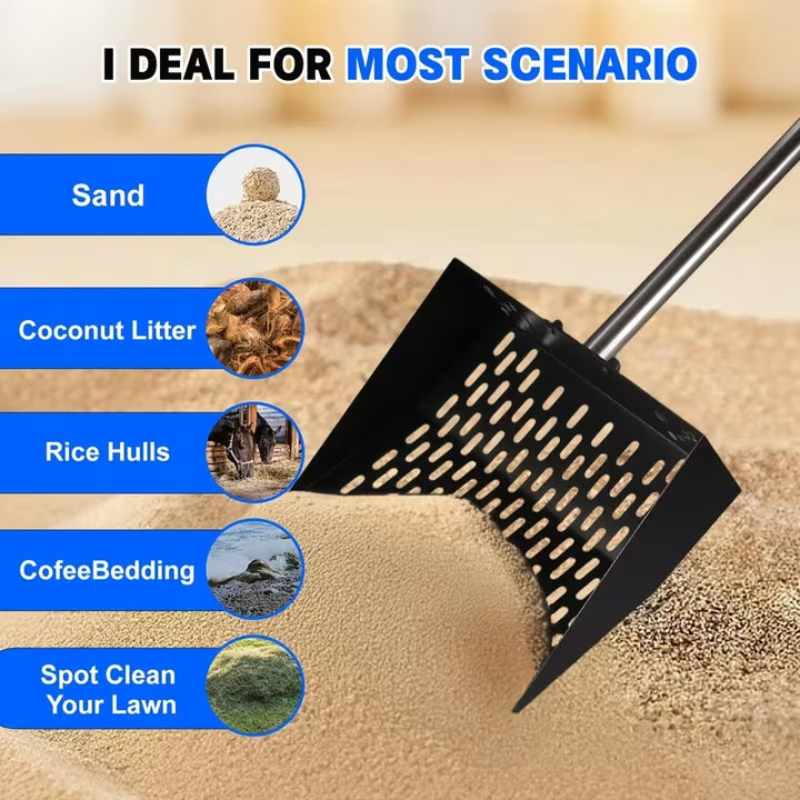Metal Garden Spade Shovel Carbon Steel Head for Backyard Digging