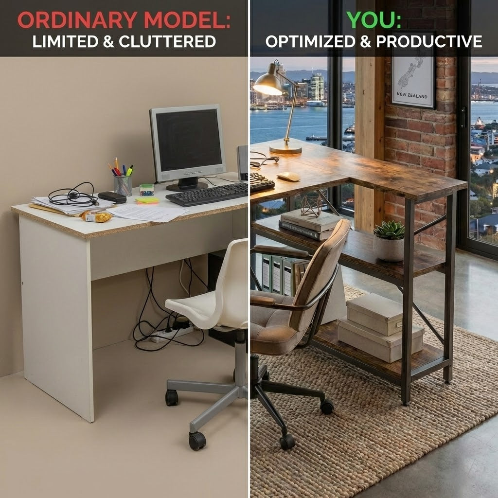 Corner Computer Desk 120CM Home Office Workstation