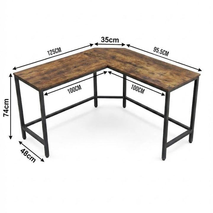 L-Shaped Corner Computer Desk