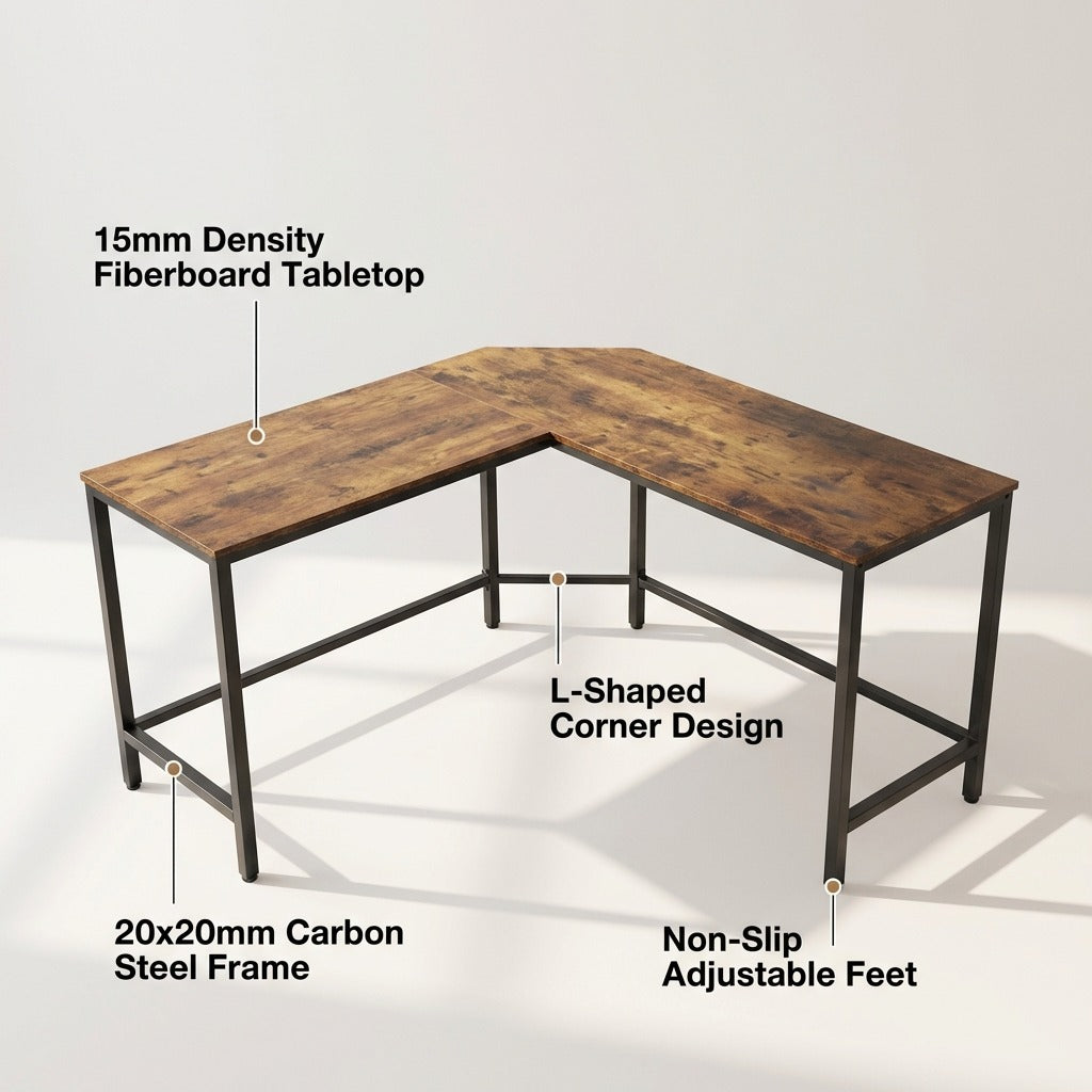 L-Shaped Corner Computer Desk