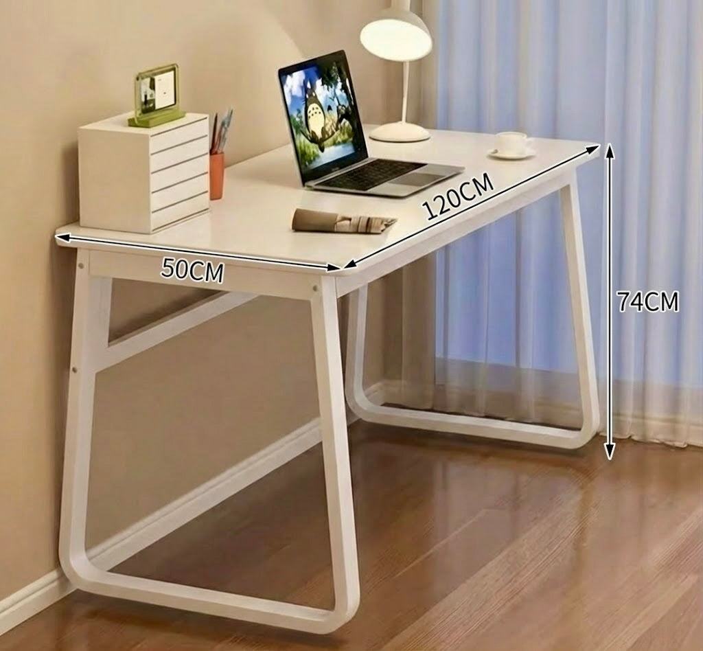Office Desk 120x50cm Sturdy Writing Table - White