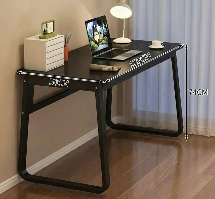 Office Desk 120x50cm Sturdy Writing Table - Black