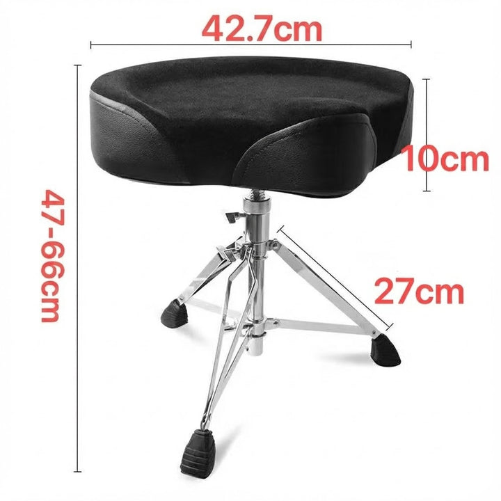 Drum Stool Saddle Throne Double Braced Tripod Base