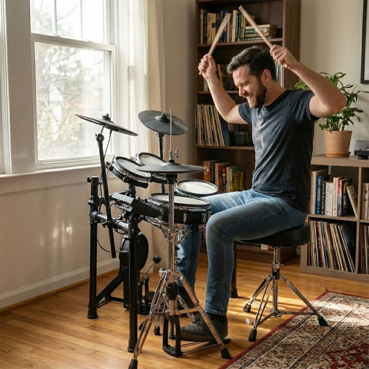 Drum Stool Saddle Throne Double Braced Tripod Base