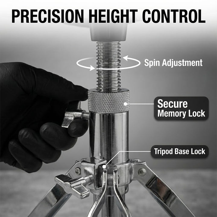 Drum Stool Saddle Throne Double Braced Tripod Base