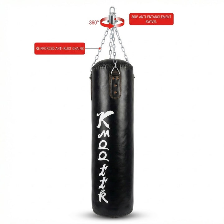 Heavy Duty Punching Bag 100cm Filled MMA Boxing Bag