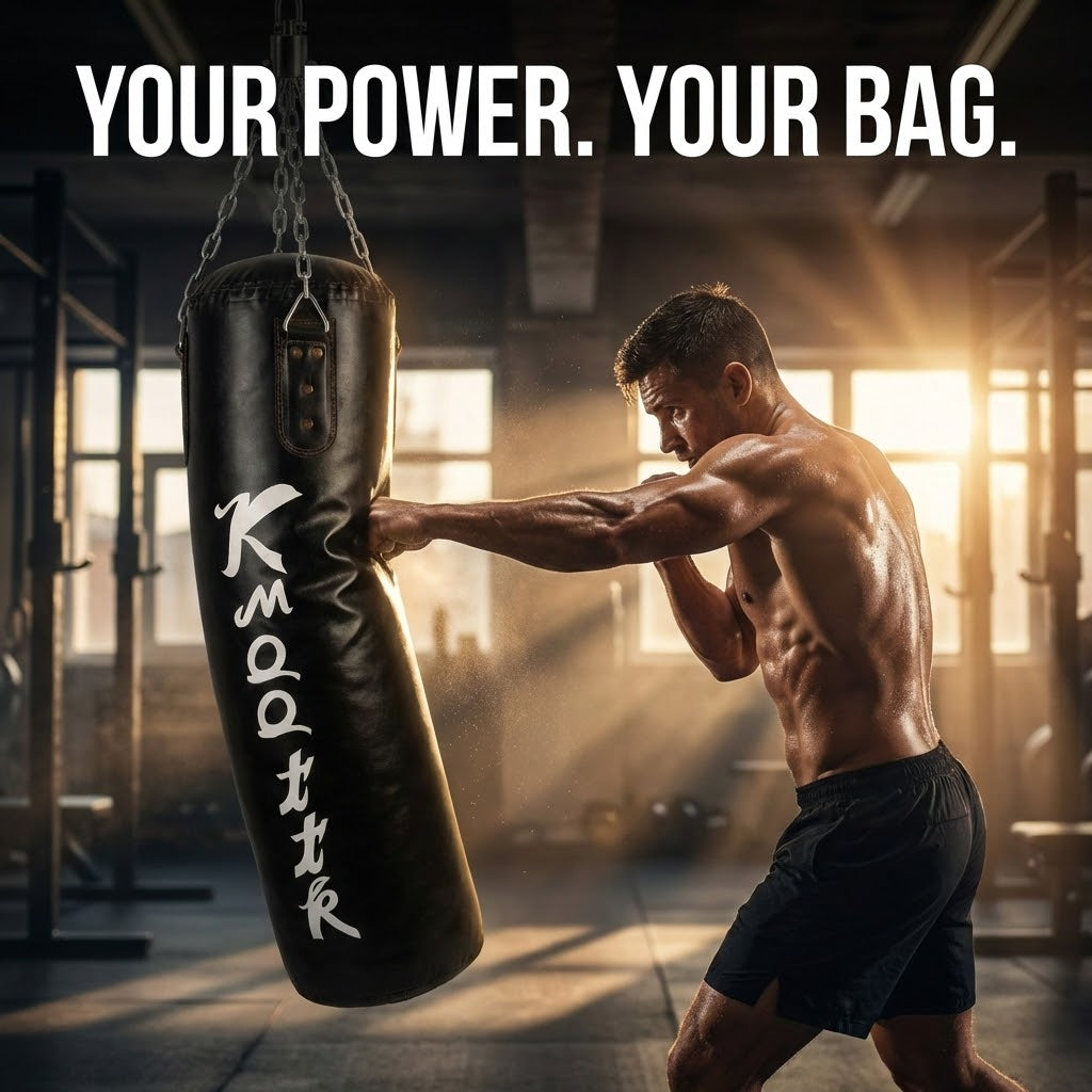 Heavy Duty Punching Bag 100cm Filled MMA Boxing Bag