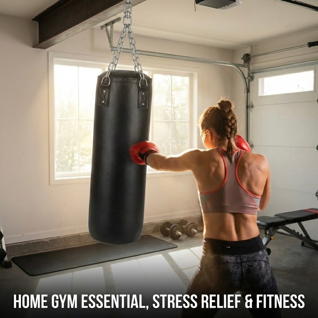 Heavy Duty Punching Bag 80cm Filled MMA Boxing Bag