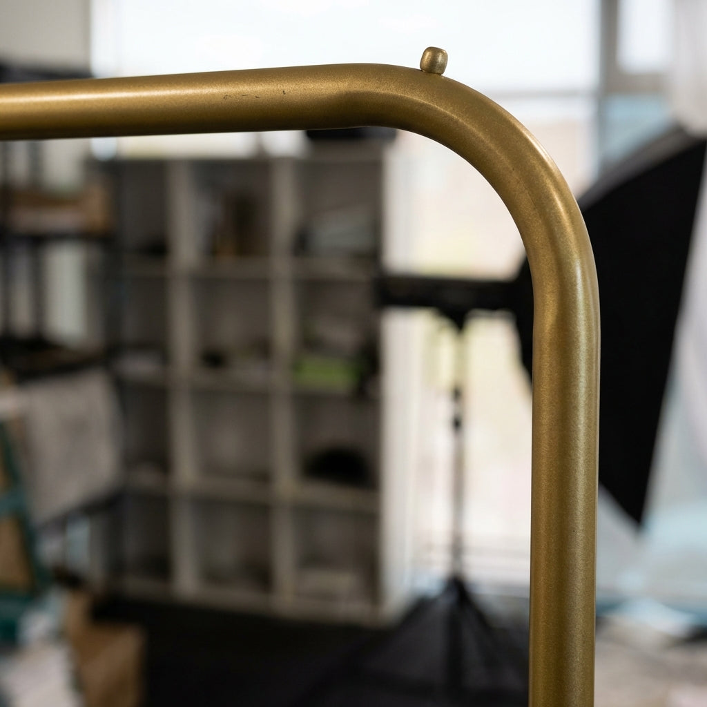 Minimalist 170cm Gold L-Shape Coat Rack