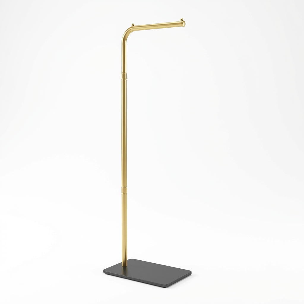 Minimalist 170cm Gold L-Shape Coat Rack