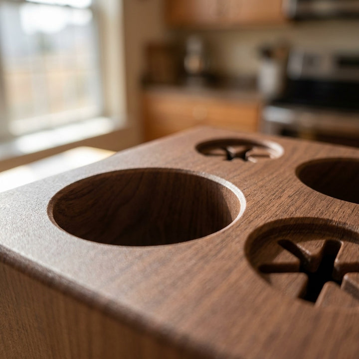 Espresso Tamping Station with Detachable Knock Box